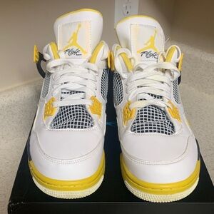 Jordan White and Yellow Sneakers